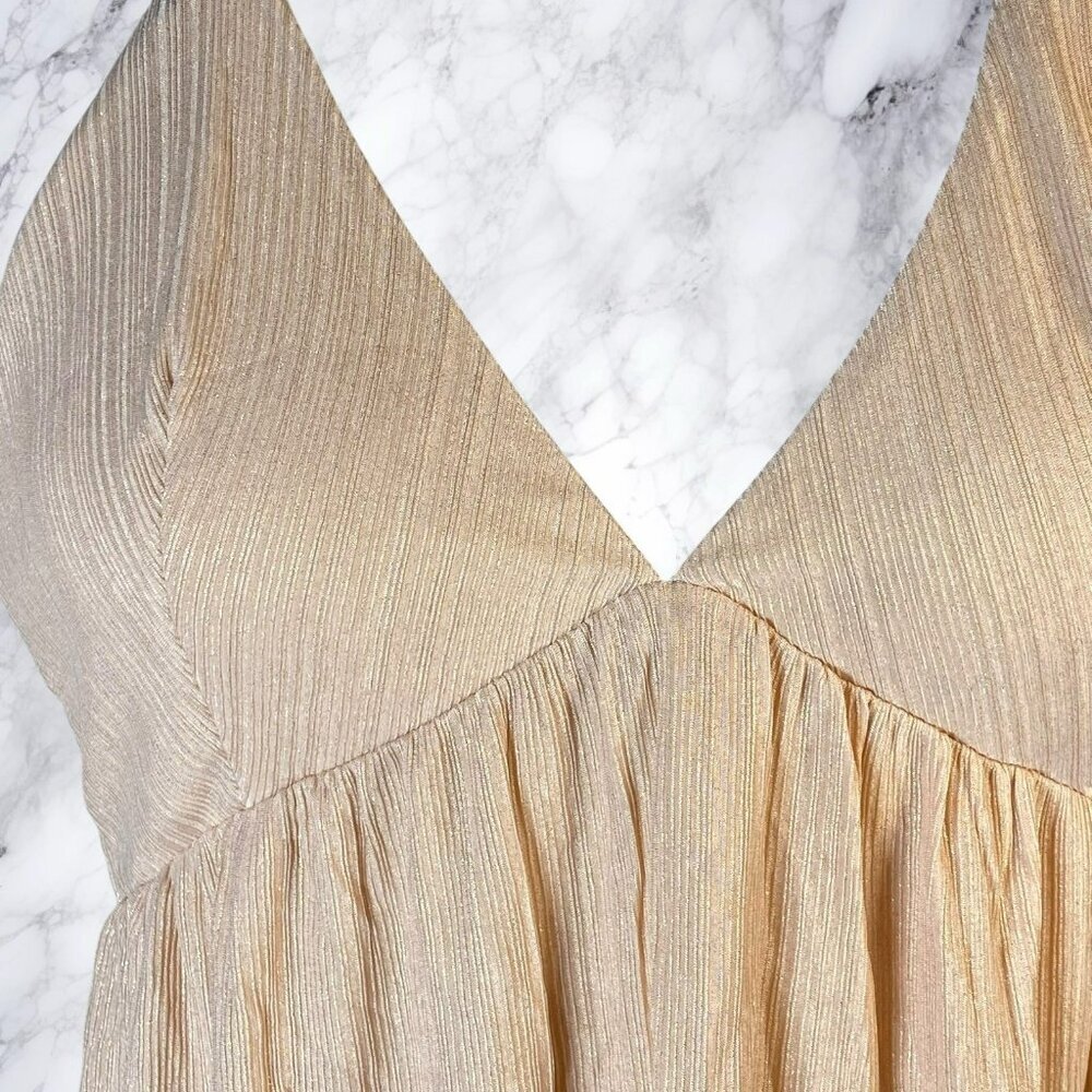 Superdown Margo Halter Shift Dress - Champagne - Picture 6 of 9